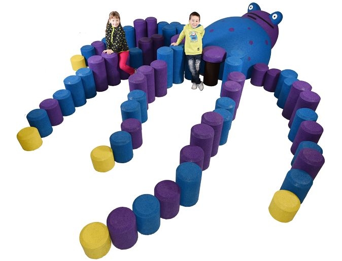 Figura gumowa na plac zabaw Ośmiornica Figura gumowa na plac zabaw Ośmiornica