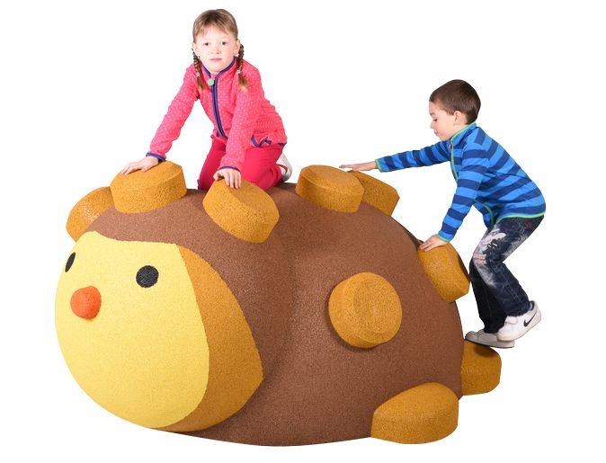 Gumowa figura na plac zabaw Jeż