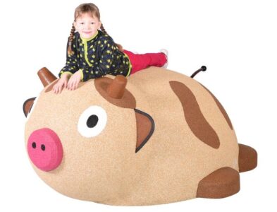 Figura gumowa na plac zabaw Krowa