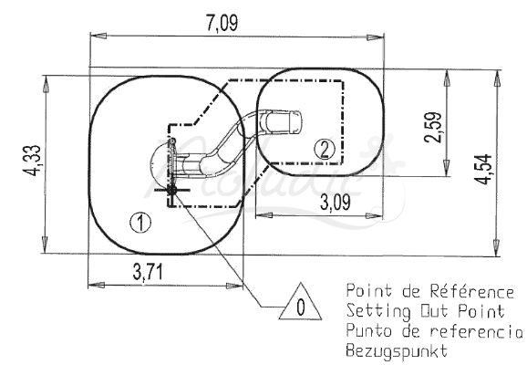 Zjeżdżalnia na skarpie wys. ślizgu 2 Zjeżdżalnia na skarpie wys. ślizgu 2