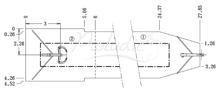 Zjazd linowy montowany na terenie płaskim J511