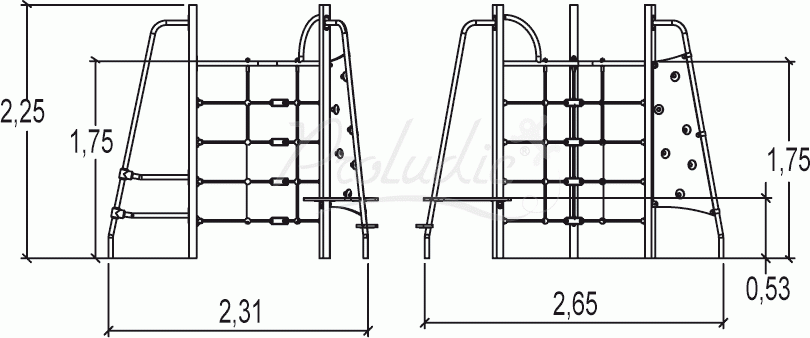 Zestaw do wspinania Trójnoga metal J3800M