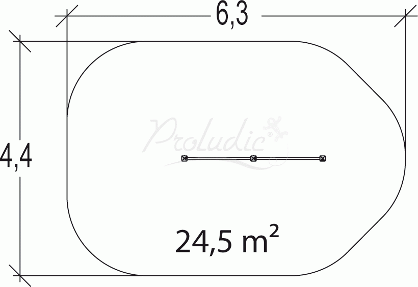 Trim Trail podwójna drabinka gimnastyczna Senior JPS11-S-M