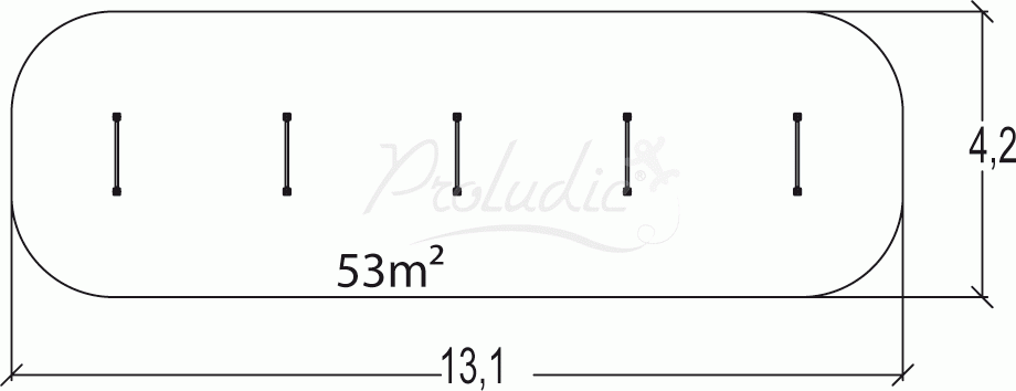 Trim Trail zestaw płotków gimnastycznych Junior JPS12-J-M