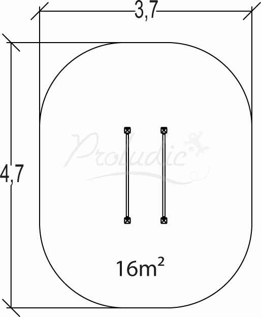 Trim Trail poręcze gimnastyczne Senior JPS15-S-M