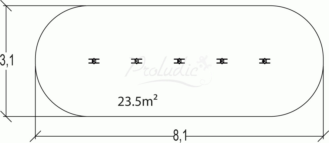 Trim Trail słupki do skakania Senior JPS16-S-M