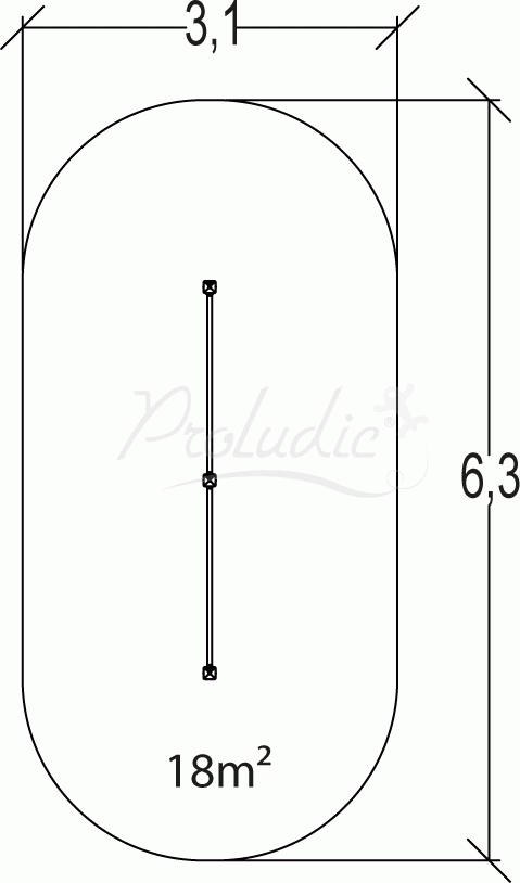 Trim Trail drążki gimnastyczne - niskie JPS17-S-M