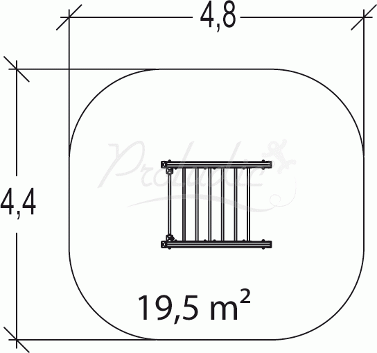 Trim Trail drabinka skośna JPS22-M