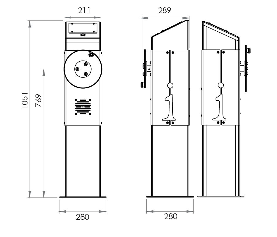 Audio Column Wood PN90142