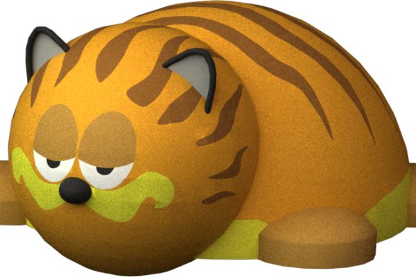 Gumowa figura na plac zabaw Kot