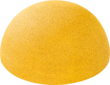 Gumowa półkula żółta