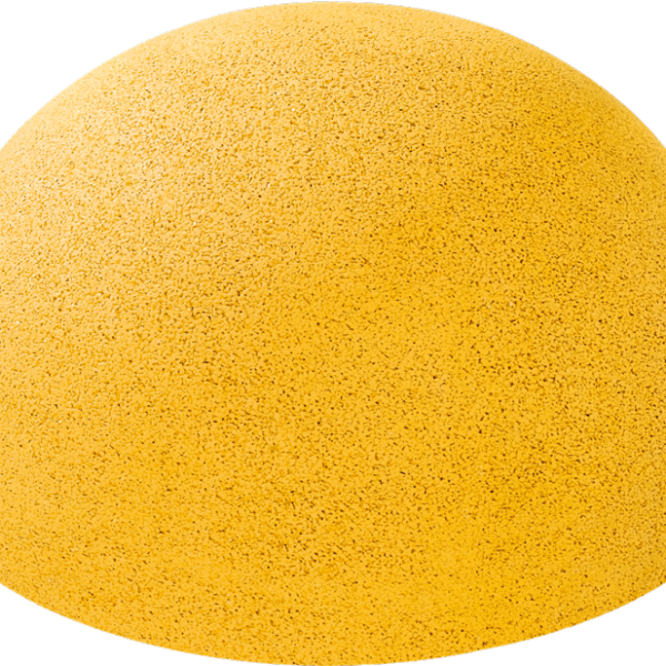 Gumowa półkula żółta