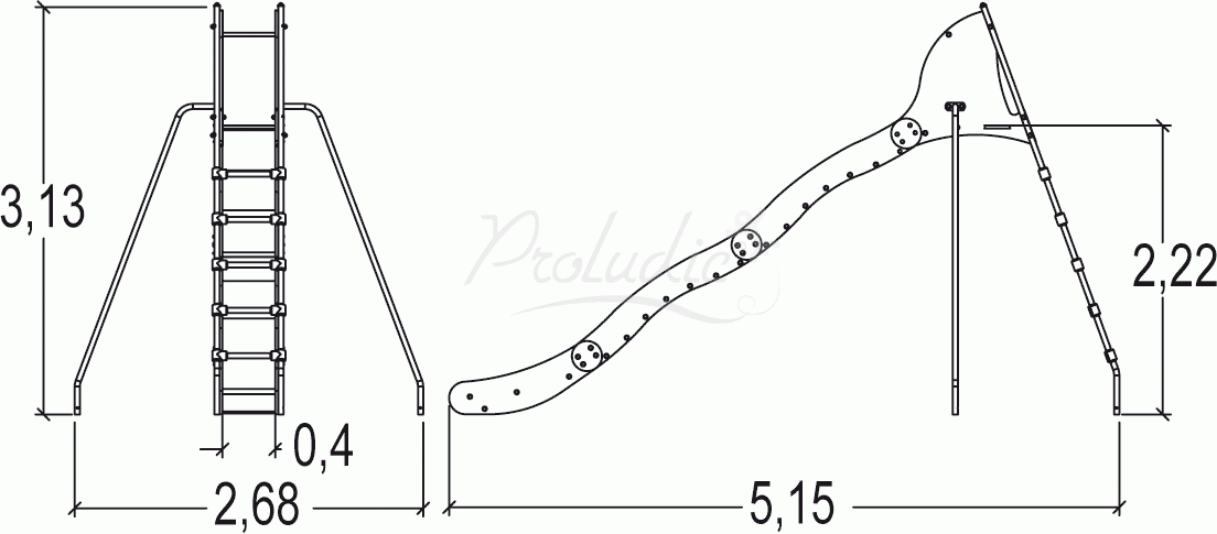Zjeżdżalnia Falista wys. 2 Zjeżdżalnia Falista wys. 2