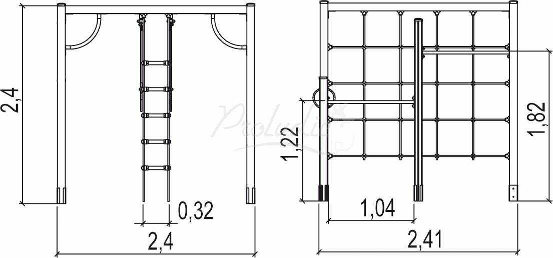 Kącik gimnastyczny J1610