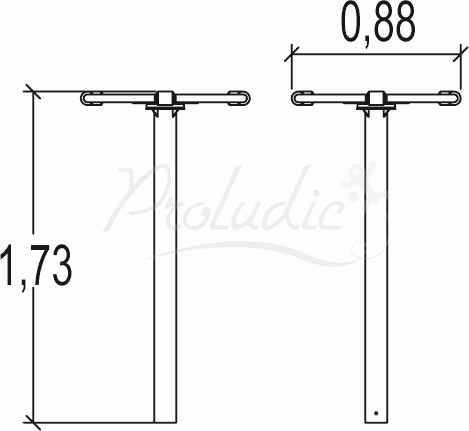 Wisząca kierownica Roll-Up J2591