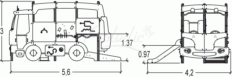 Śmieciarka integracyjna J2684 Śmieciarka integracyjna J2684