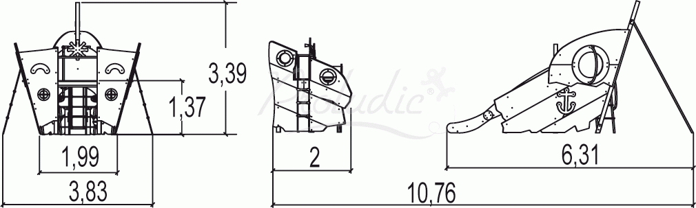 Wrak małego statku Keo J2755M Wrak małego statku Keo J2755M