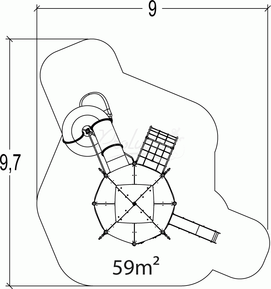 Wieża Średniowiecze - ośmiokątna wys.7 Wieża Średniowiecze - ośmiokątna wys.7