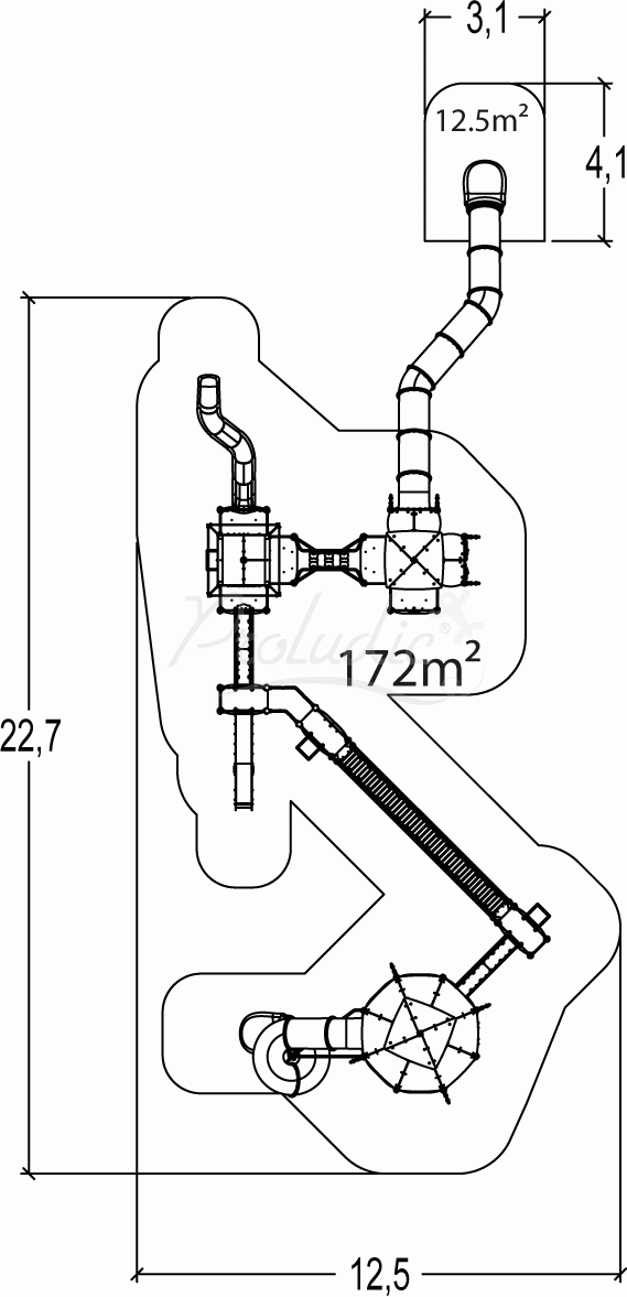 Zestaw 3 wieże Średniowiecze J4703P