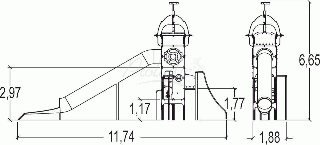 Wieża prostokątna Metropolis J47100