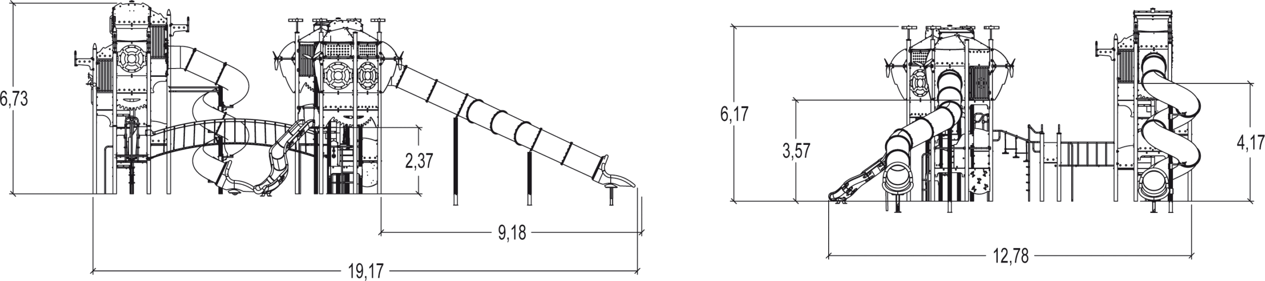 Zestaw Metropolis - zjeżdżalnia polipropylen J47102P Zestaw Metropolis - zjeżdżalnia polipropylen J47102P