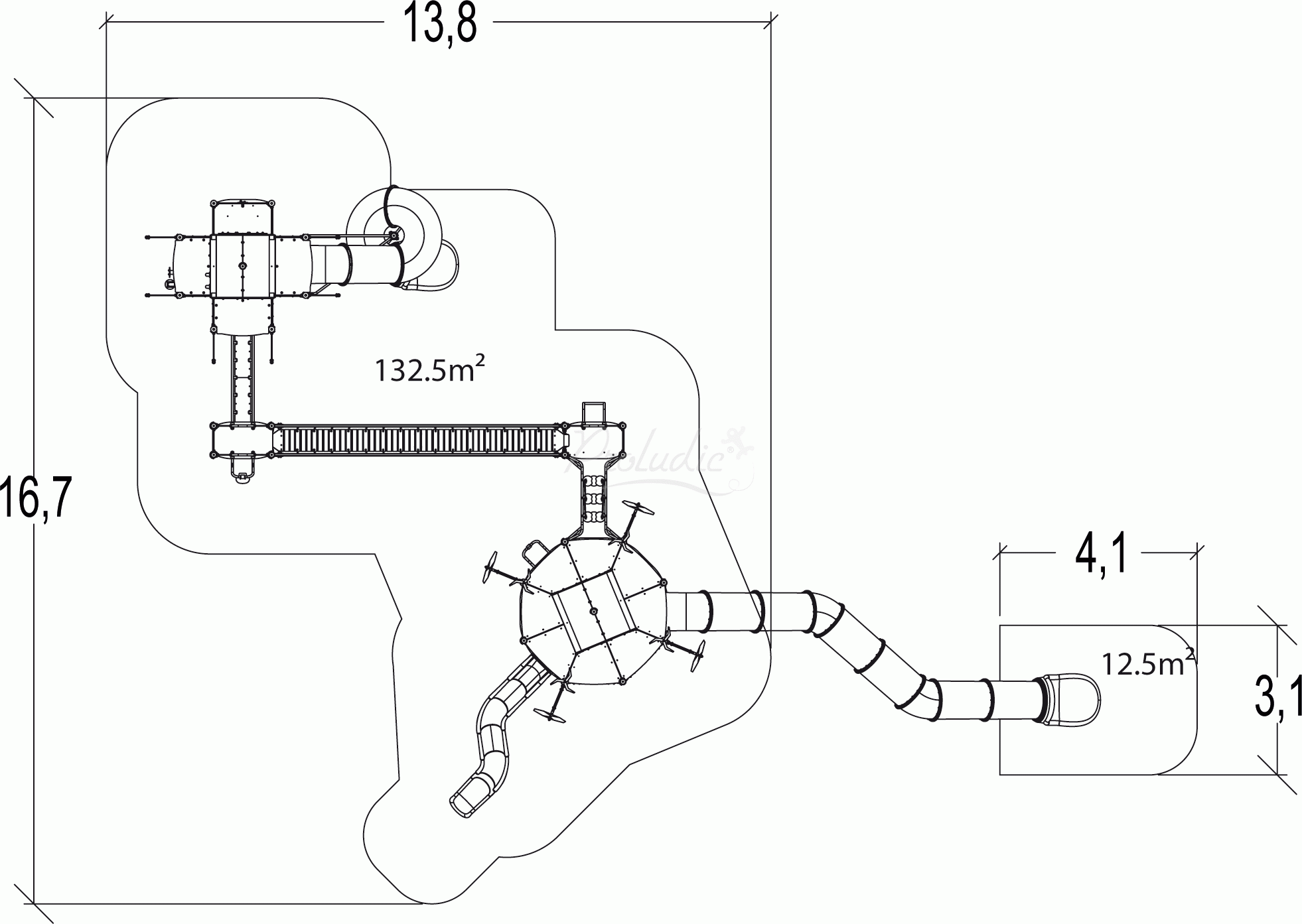 Zestaw Metropolis - zjeżdżalnia polipropylen J47102P Zestaw Metropolis - zjeżdżalnia polipropylen J47102P