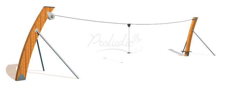 Zjazd linowy montowany na wzniesieniu J510