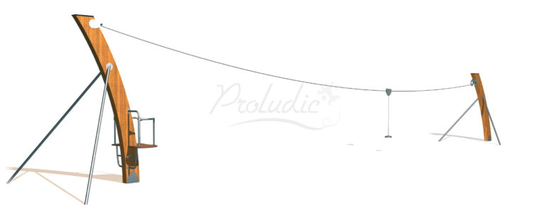 Zjazd linowy montowany na terenie płaskim J511