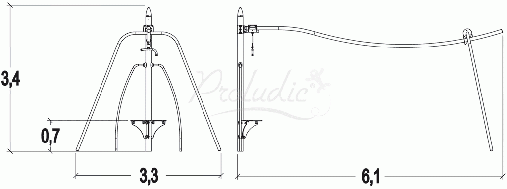 Przejażdżka na drążku Skyrail J515