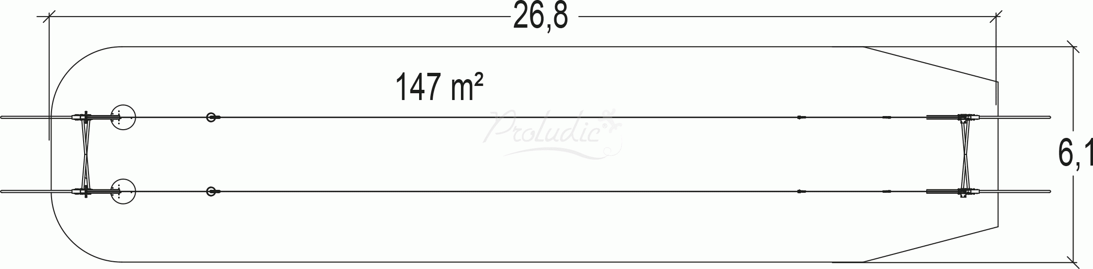 Podwójny zjazd linowy (stal) J516