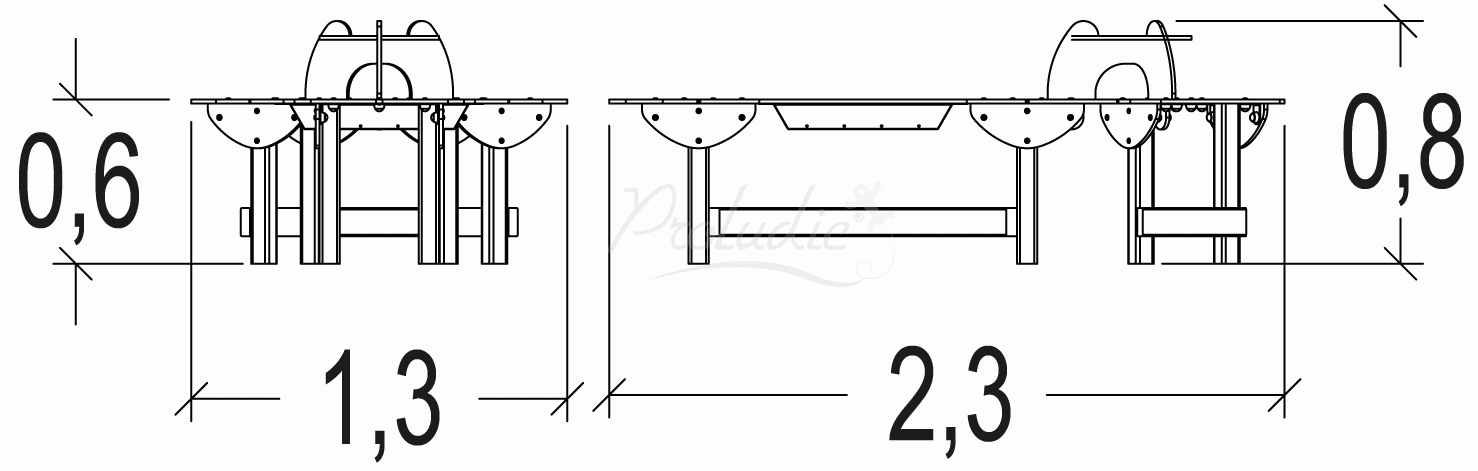 Stół ogrodniczy J5300