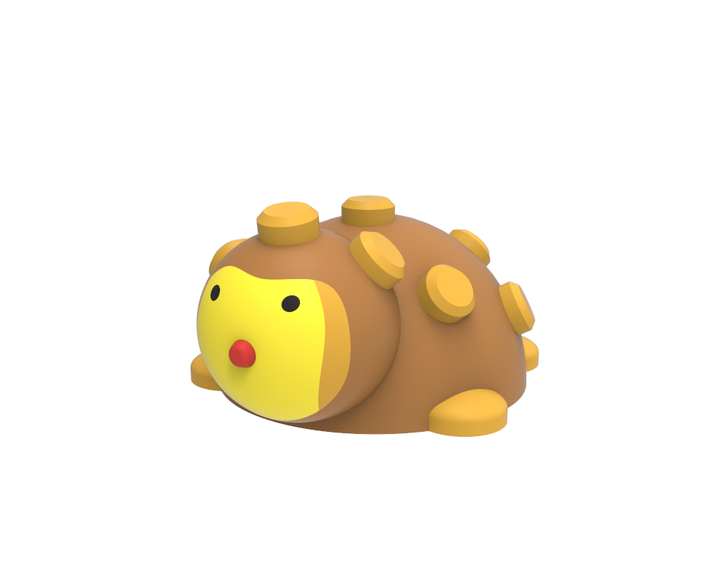 Gumowa figura na plac zabaw Jeż