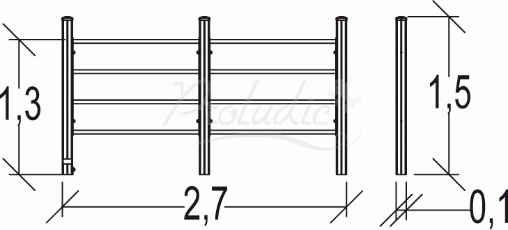 Trim Trail podwójna drabinka gimnastyczna Junior JPS11-J-M
