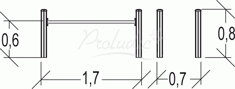 Trim Trial poręcze gimnastyczne Junior JPS15-J-M