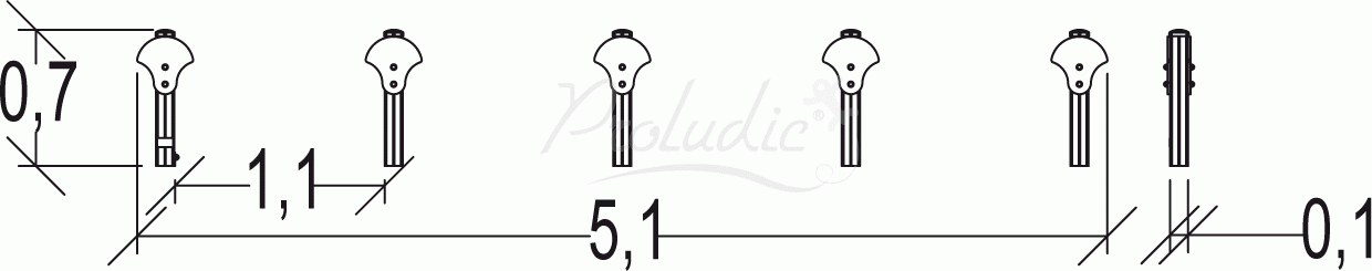 Trim Trail słupki do skakania Junior JPS16 J-M