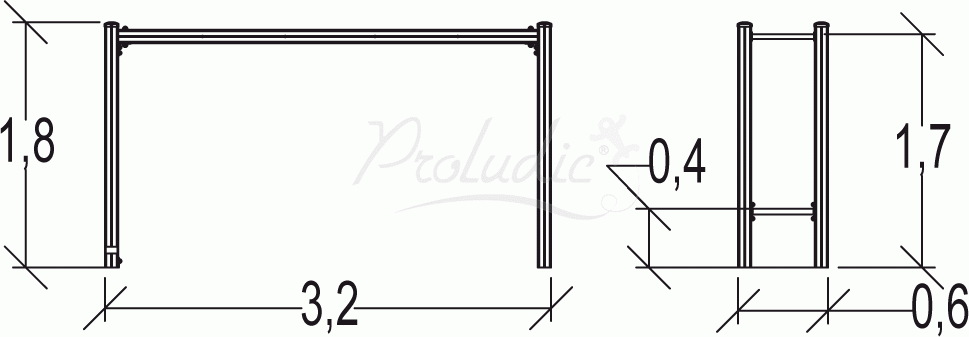 Trim Trail drabinka pozioma Junior JPS21-J-M
