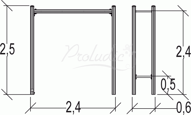 Trim Trail drabinka pozioma Senior JPS21-S-M