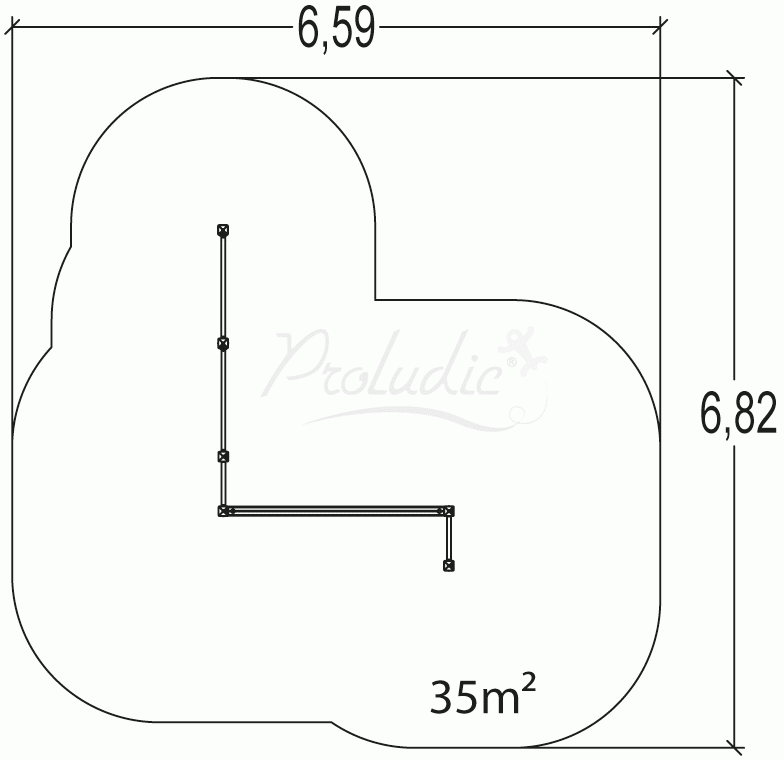 Kącik gimnastyczny (stal) J1604M