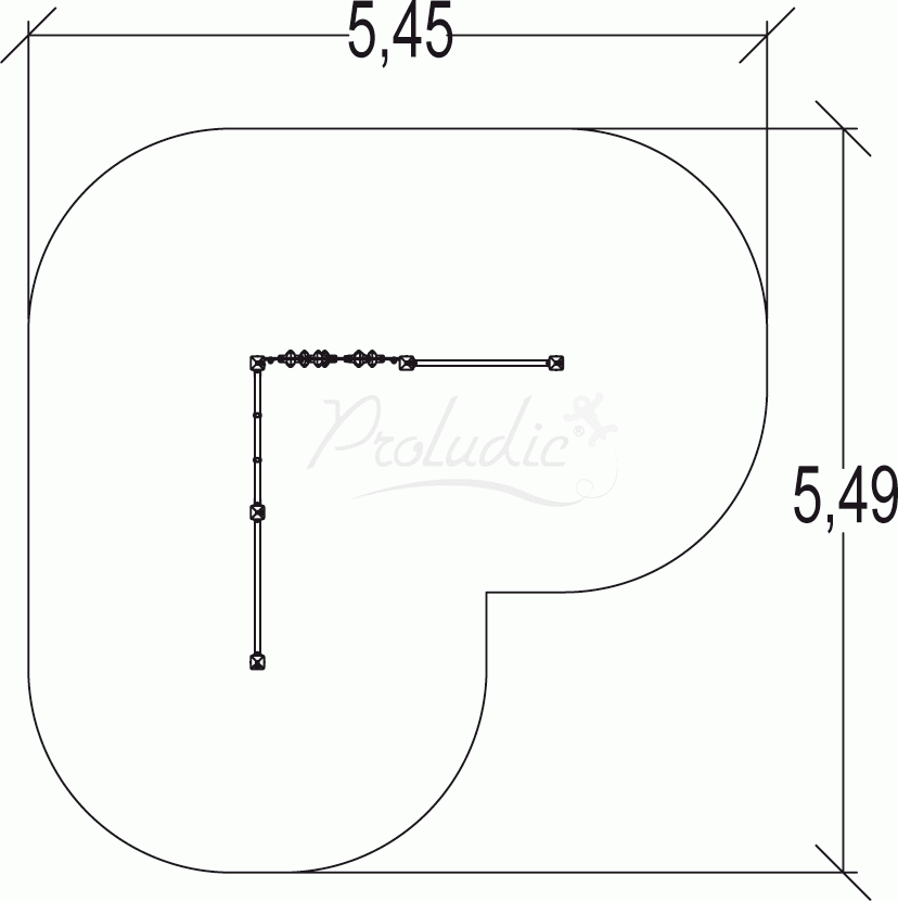 Kącik gimnastyczny (stal) J1662M
