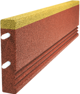 Krawężnik elastyczna z warstwą EPDM