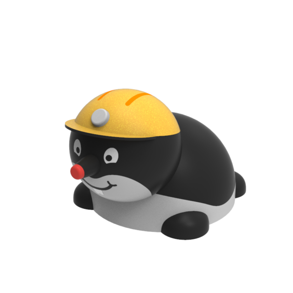 Gumowa figura na plac zabaw Krecik