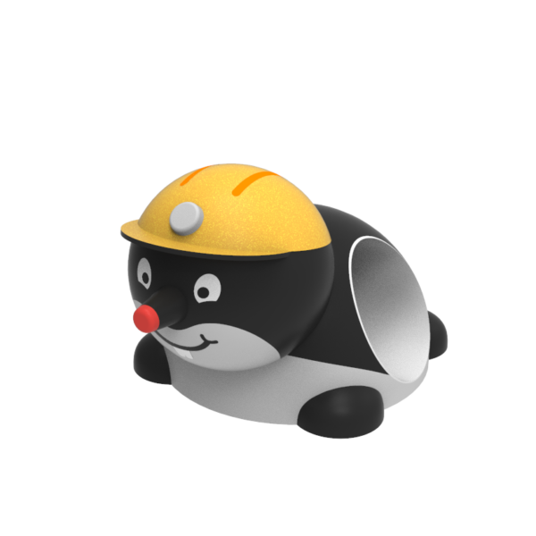 Gumowa figura na plac zabaw Krecik z tunelem