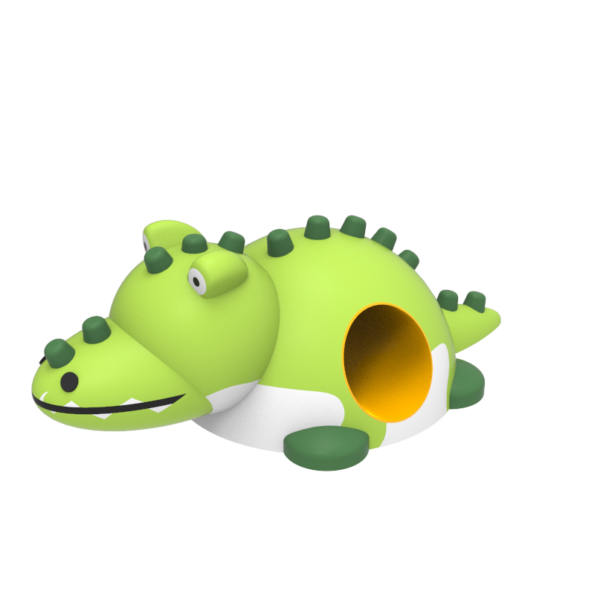 Gumowa figura na plac zabaw Krokodyl - tunel 3D034