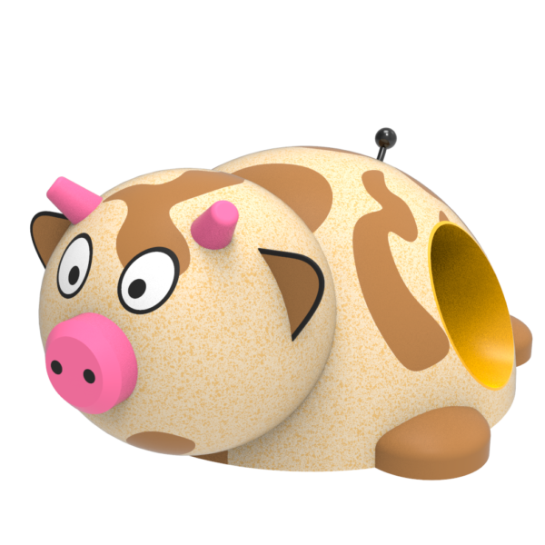 Figura gumowa na plac zabaw Krowa 3D021- tunel