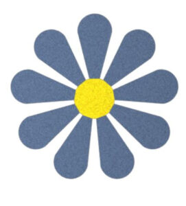 Niebieski kwiat 2DR10