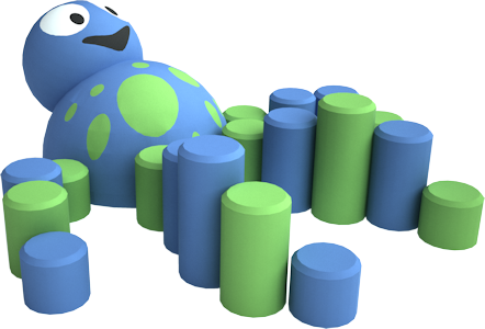 Figura gumowa na plac zabaw Mini Ośmiornica