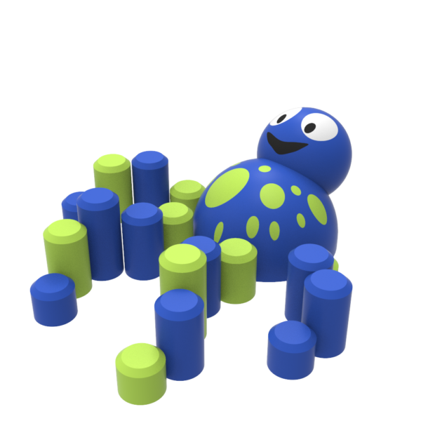 Figura gumowa na plac zabaw Mini Ośmiornica