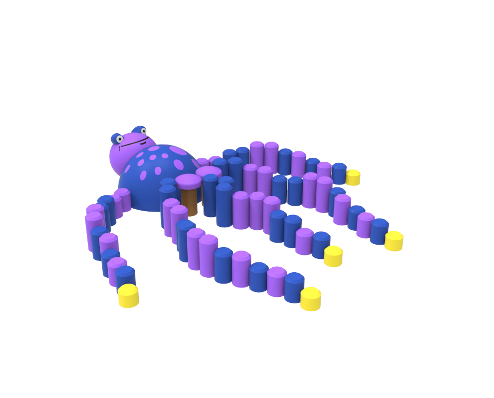 Figura gumowa na plac zabaw Ośmiornica Figura gumowa na plac zabaw Ośmiornica