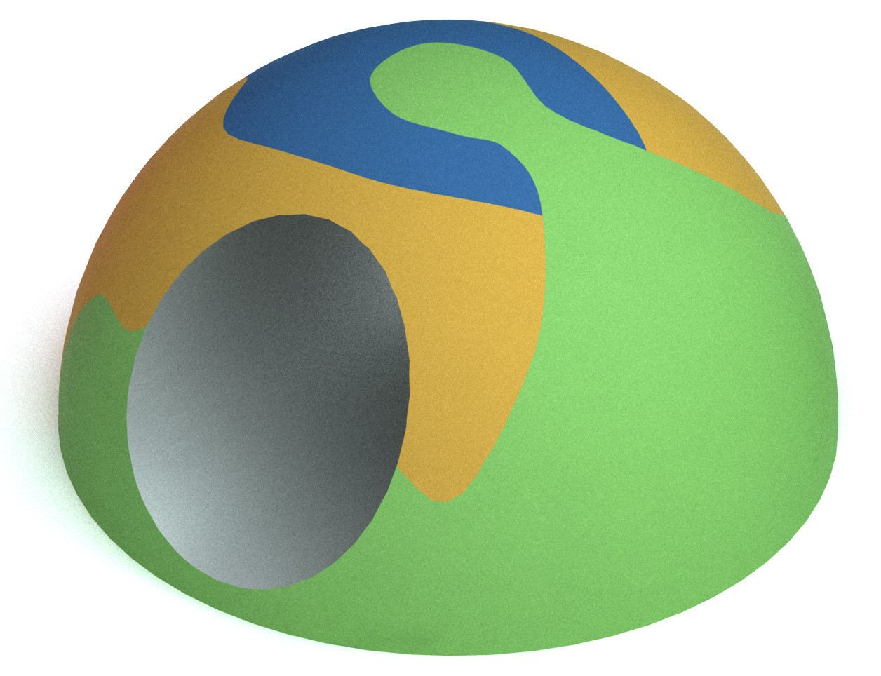 Pagórek gumowy Ø120cm z tunelem Pagórek gumowy Ø120cm z tunelem