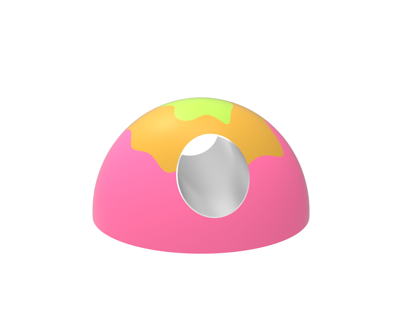 Duży pagórek gumowy na plac zabaw